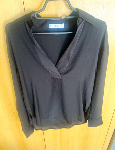 Mng damen bluse schwarz - bluse,