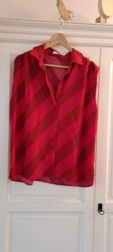 Damen bluse rot mng - gr.l,