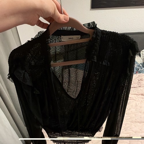 Mng damen bluse schwarz - damen,
