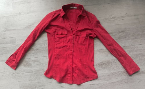 Rote damenbluse mng - damenbluse, "mng"