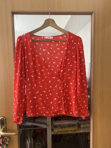 Bluse von mango mng rot - rot, mit